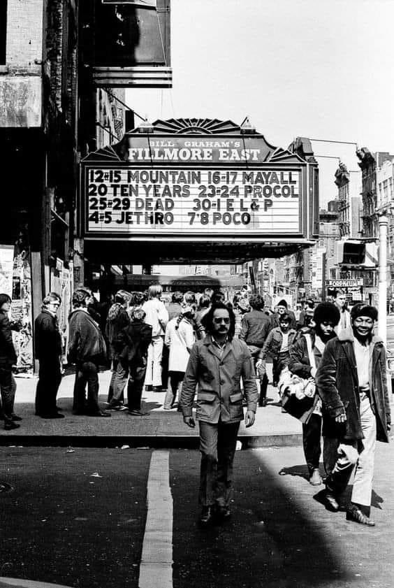 "Fillmore East"
Your life was short, but full of amazing  memories.
The beginning of the best.