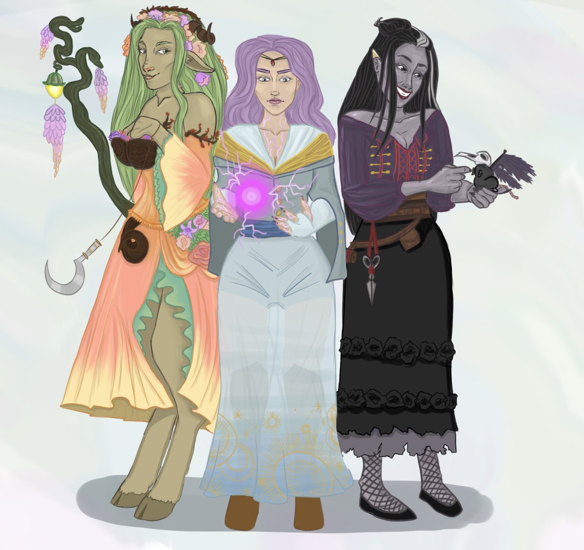 Fearne, Imogen, and Laudna x

#Criticalrole #criticalroleart #fanart #fantasyart #dnd #laudna #fearnecalloway #imogen #laurabailey #marisharay #ashleyjohnson #newart