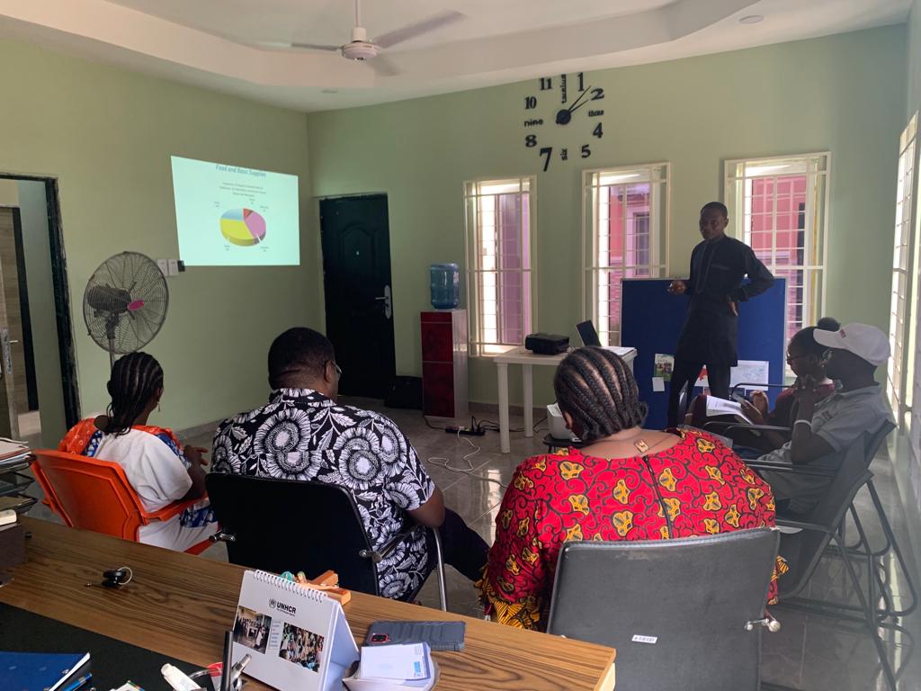 fjdpnigeria's tweet photo. The FJDP Coordinator, Admin Manager, program Manager and staff on the SCORE project, funded by Misereor earlier today received Mr. Cosmas Olaniyan, the consultant on the Project who took them through the baseline assessment to fully launch the project.
#ThisIsFjdp https://t.co/37mJVI5DmF