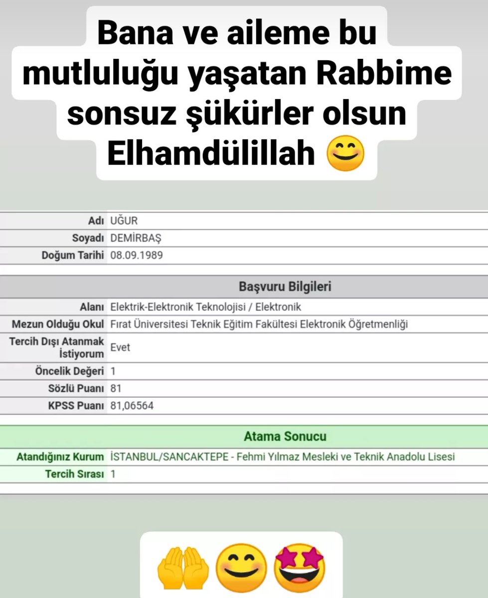 Çok şükür Elhamdülillah 😊