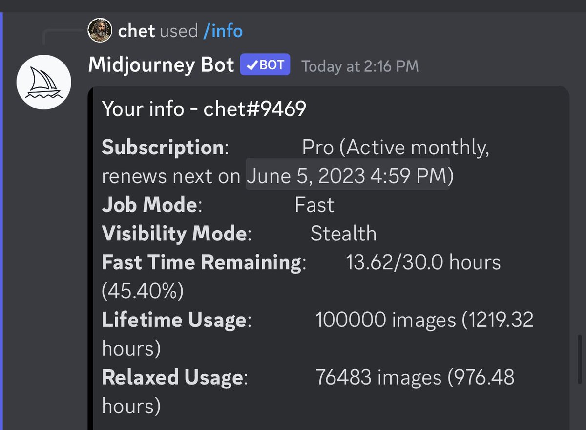 chetbff's tweet photo. Hello friends Chet here. 

Well I went and did it. I hit 100,000 images created in Midjourney in less than 8 months. This weekend was a mad dash. I blew through 17 hours of /fast time in 2 days trying to finally get to my goal. 

This has been incredible journey that started on September 24th, 2022. I created 10,000 images in the first 32 days and I thought that was a lot. I created 33,000 in April and was blown away by that pace. 

Why the 100,000 image goal? I couldn’t tell you. It was pretty much for the fun of it in the long run. 

What am I going to do next? Slow down and smell the roses. I am going to start curation and find the golden nuggets in this gigantic archive. I want to also create create physical objects. I want T-Shirts, stickers and canvas prints. We are going to setup a tent at the local art shows as well. I might also start offering NFTs at some point in the future. I am also going to keep running the Twitter space with my cohosts. 

I want to personally thank this community for all the support and love. You all really made this goal possible and achievable. Without your inspiration I would still looking at months before completing this goal. 

Prompt:
Hi I’m Chet Bliss a thick man with a grey beard and long grayish hair in a Hawaiian shirtand I just created my 100,000 image in Midjourney and I am super excited