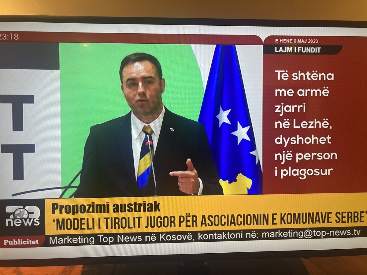 GunterFehlinger's tweet photo. 15 years ago I called for Southern Tyrol for Northern Kosovo 🇽🇰 and @MFA_Austria ignored me
Today Austrian Parliament President @OeParl makes this proposal in Kosovo 🇽🇰
Good 👍 but it must be Double South Tyrol with Presevo/Pcinja getting same rights and no ethnic terms used! https://t.co/oLOAVdb04e