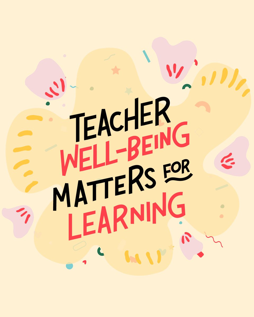 Teacher well-being matters for learning. RT if you agree! 

#TeacherAppreciationWeek