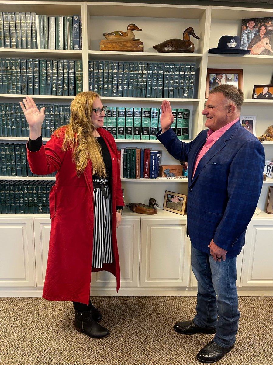 RapidesDa's tweet photo. The Rapides Parish District Attorney’s Office would like to welcome Ms. Meredith Smith as an Assistant District Attorney. ADA Smith was sworn in today and is assigned to the Felony Division. https://t.co/IY1j5P7sje