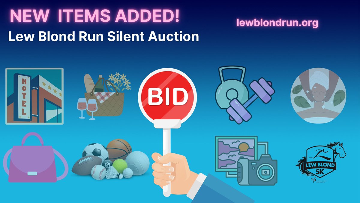 Today we added exciting NEW items to our Lew Blond 5K Run/Walk Silent Auction. Find auction link @ lewblondrun.org &amp; register for the race that is less than 2 weeks away! Proceeds benefit <a href="/LesTurnerALS/">Les Turner ALS Foundation</a>, scholarships &amp; special D30 projects. #d30learns #lewblondrun #ALS