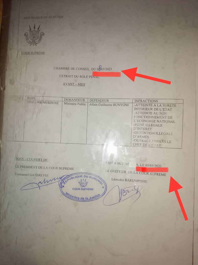 Chers compatriotes burundais,n'applaudissez jamais un emprisonnement illégal.A cet égard,#AlainGuillaumeBUNYONI est emprisonné arbitrairement et illégalement au regard du droit burundais et international.Un tel emprisonnement doit être condamné indépendamment de sa victime.