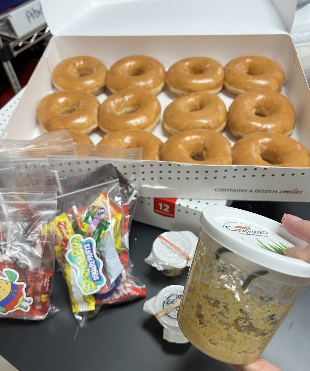 mrsdanitucker's tweet photo. I had 94 good noodles who turned in all 21 assignments for our Biology EOC Blitz! Finally got them their prizes. I kept telling them hard work really does pay off! 🐛🍩🍬🍭 #riverside4ever https://t.co/jWnCY0iQ0q