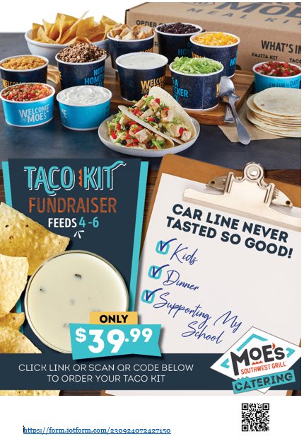 HMS Football
Moe’s Fundraiser May 16th 
Orders must be placed by May 15th 12:00 PM