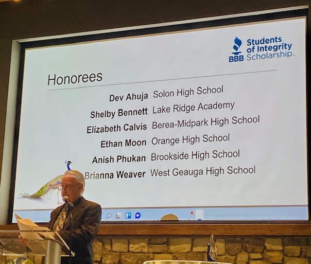 Orange_Schools's tweet photo. Congratulations to OHS senior Ethan Moon who was recently named a 2023 Better Business Bureau (BBB) Student of Integrity Honoree. https://t.co/1mZ77oElE7