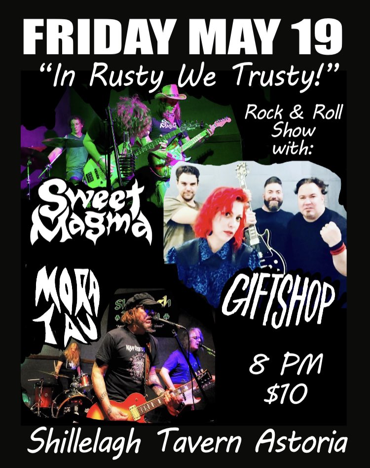 Next show: Friday May19 at the Shillelagh Tavern Astoria NY