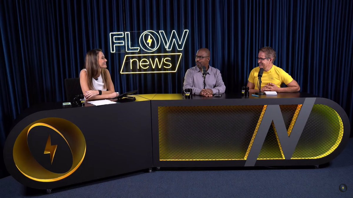 kftvbr's tweet image. Se liga no estúdio do @oflownews. Tá lindo demais! Sucesso nesse projeto #flownews