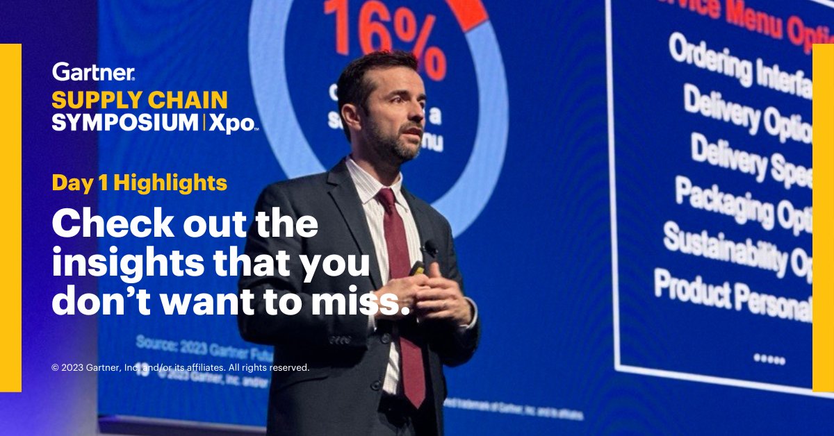 Gartner on Twitter "Highlights from Day 1 of Gartner Supply Chain
