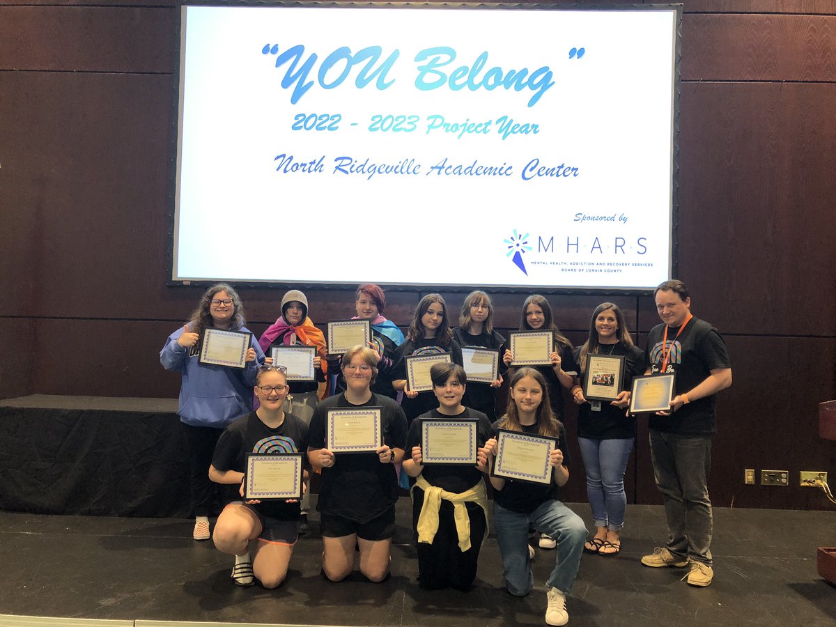 MrAndrewsNRCS's tweet photo. Congratulations to the @NRAC3_8 You Belong group who were celebrated today along with 13 other You Belong schools across Lorain County. Great job on a successful school year helping others feel like they belong at school! #Free2Be #youbelong #RangerSTRONG https://t.co/zmbu46Zujy