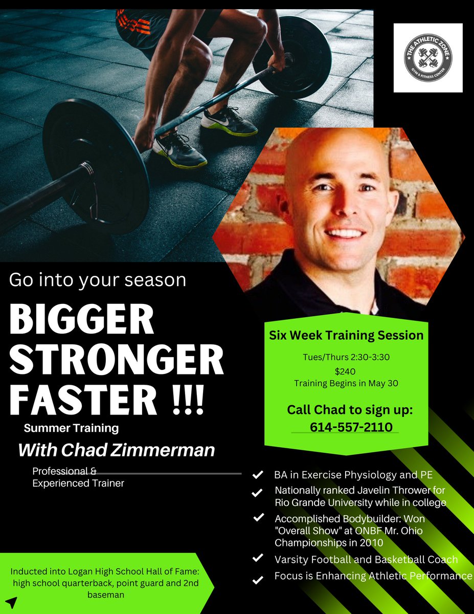 athletic_zone's tweet photo. We are excited to add another great trainer to our gym.  Check out Chad... experienced and ready to work! https://t.co/BtPxXc76ye