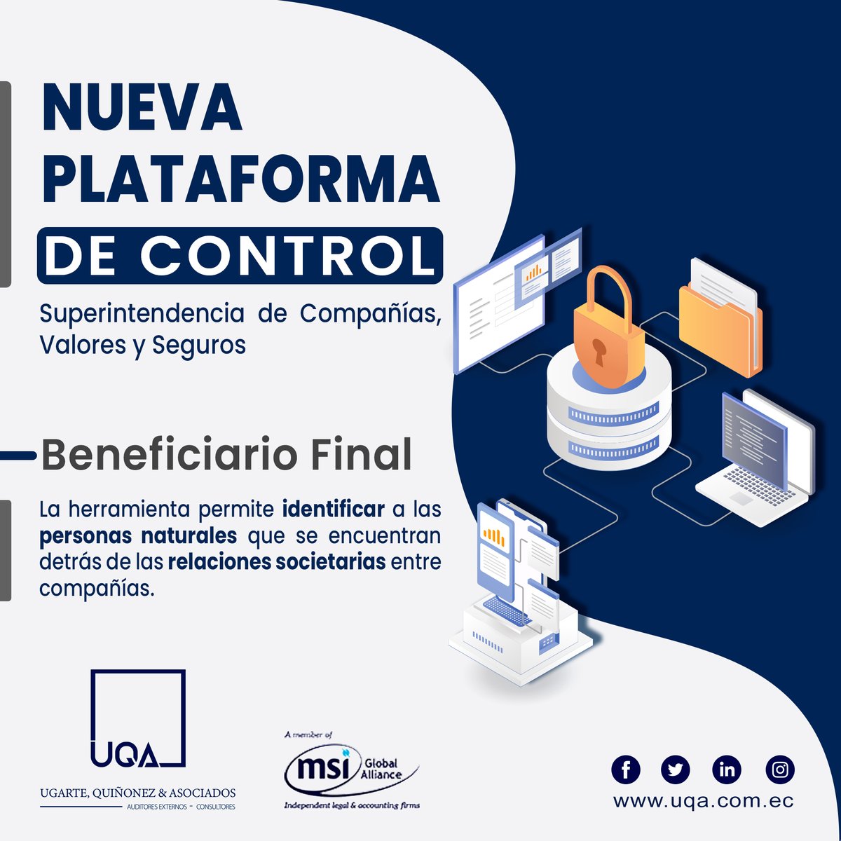 UQA_EC's tweet image. 🗺️Implementación de este sistema innovador, desarrollado por la SCVS, y que cumple con las recomendaciones 24 y 25 de los 40 estándares emitidos por el Grupo de Acción Financiera Internacional (GAFI) sobre transparencia y control societario

#SomosUQA #Ecuador #SCVS #GAFI #dinero