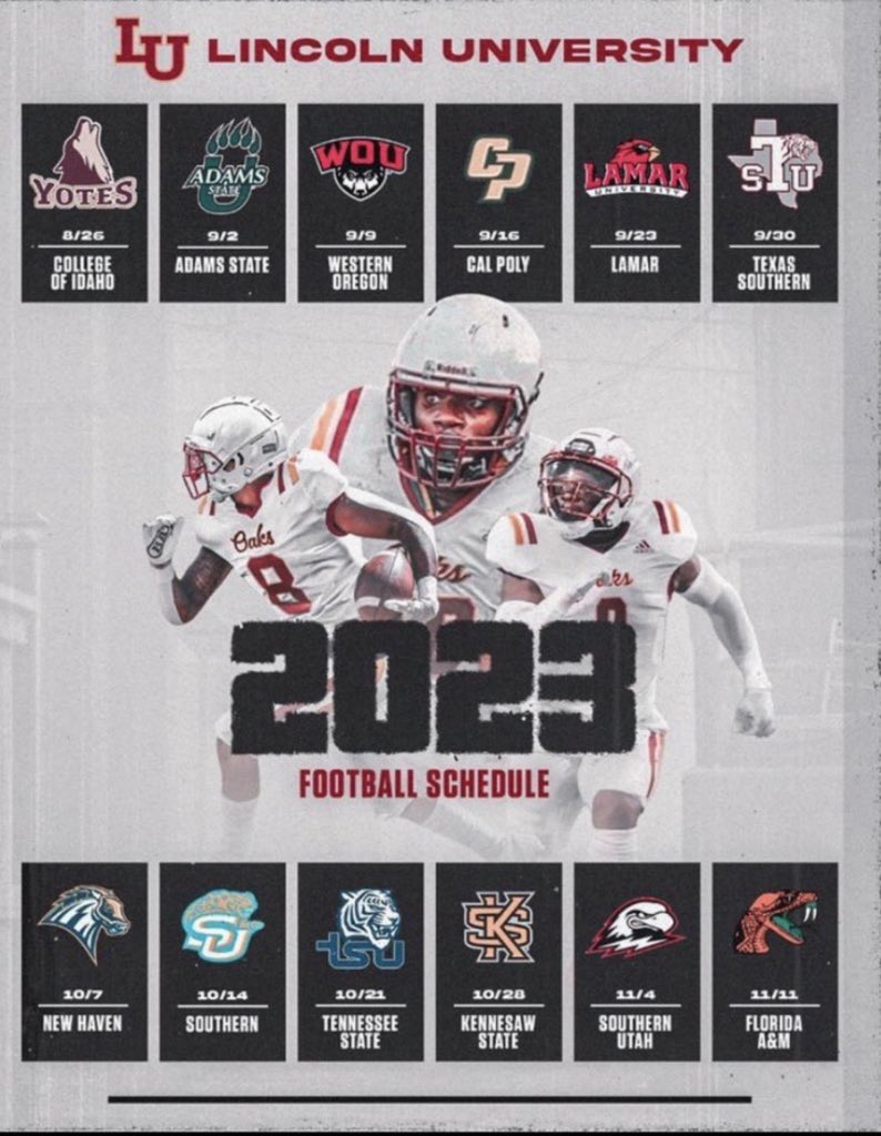 After a great conversation with <a href="/sando5656/">John Sandoval</a> blessed to receive a D1 offer to <a href="/oaksfb/">Lincoln University Football</a> #AGTG <a href="/CabrilloFB_/">Cabrillo College Football</a> <a href="/CoachRomero_CC/">Coach Romero </a> @CoachHansen3 <a href="/RaymondMyers6/">Ray Myers</a> <a href="/CoachDerek/">Derek</a>