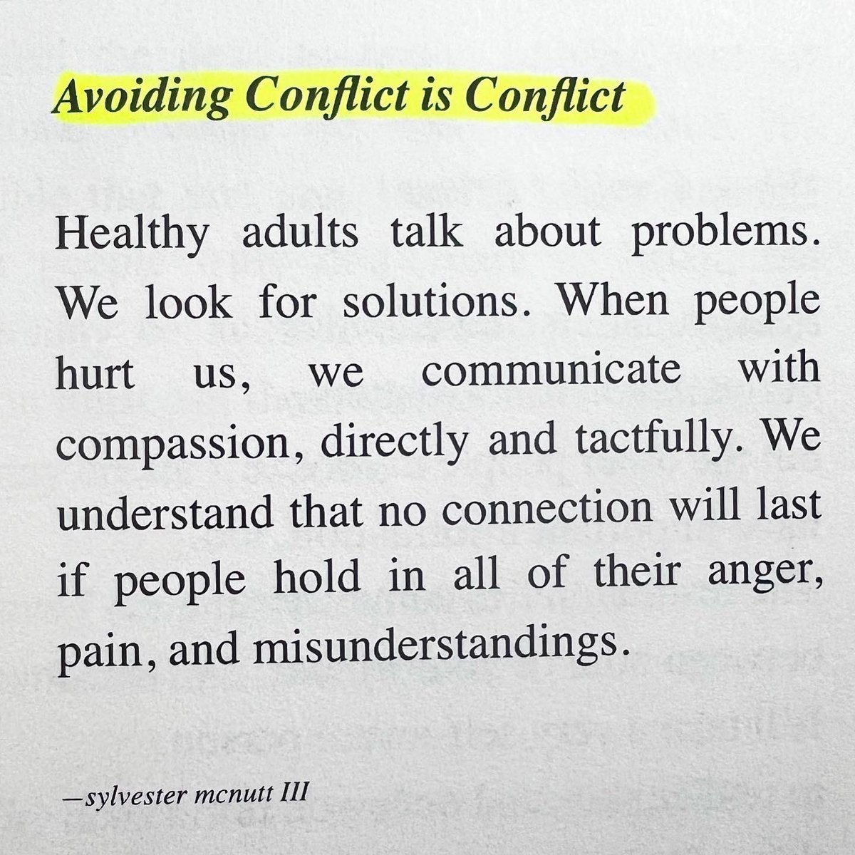To evolve, you just embrace conflict