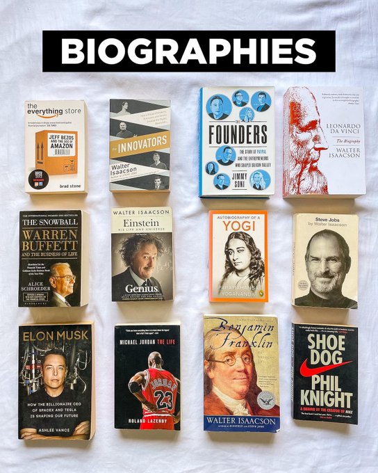 librarymindset's tweet photo. 7)Biographies https://t.co/cpwFVmpBU4