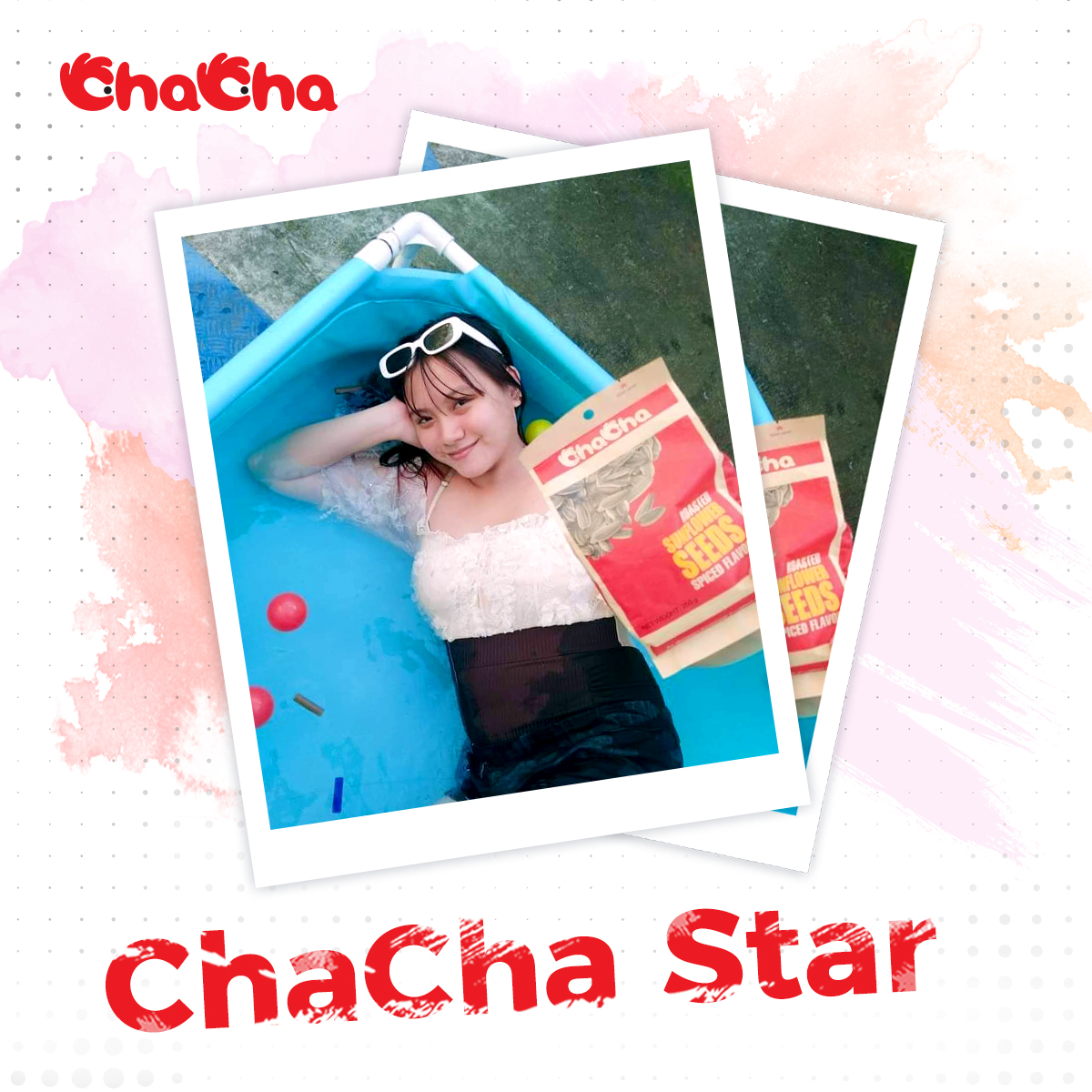 #WithChaCha Enjoy your #ChaChaMoment in the pool! #ChaChaStar