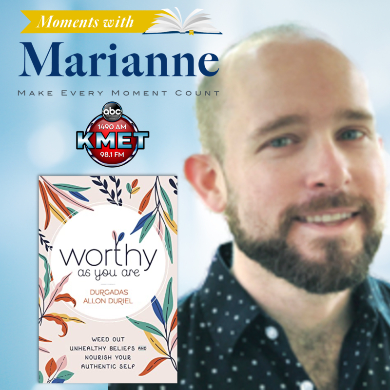 Tune in Tuesday 3:30pm PT/6:30pm ET for a discussion with <a href="/DurgadasADuriel/">Durgadas Allon Duriel, LCSW</a>  on his new #book Worthy As You Are: Weed Out Unhealthy Beliefs and Nourish Your Authentic Self. <a href="/LlewellynBooks/">Llewellyn</a> #MomentsWithMarianne <a href="/KMETRadio/">KMET1490AM</a>   tunein.com/radio/KMET-149…

#bookclub #newbook