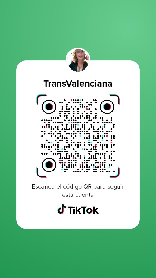 TRANSXVALENCIA's tweet photo. Sigueme en mi cuenta tik tok y estemos en contacto 🤗😘 https://t.co/PMGktlf6NC
