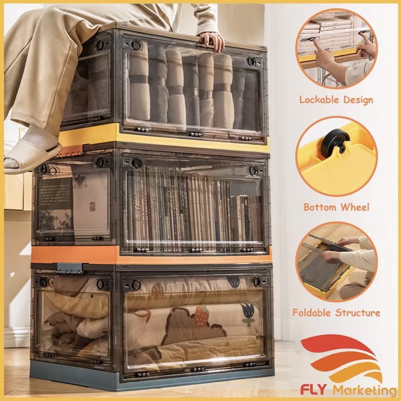 shopwithtika's tweet photo. Terjumpa storage box paling function sbb ada 2 pintu boleh bukak tutup, ada tayar &amp; yang penting boleh lipat balik kalau takmau guna save space wehh!! https://t.co/thzisiO2q8