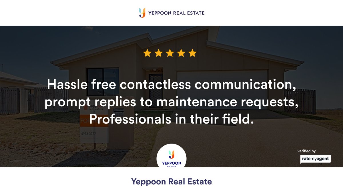 YeppoonRE's tweet photo. Our latest RateMyAgent review in Zilzie

https://t.co/Uj8x2W4pin

...
#ratemyagent #realestate #Yeppoon_Real_Estate https://t.co/DAdRD0oMVv