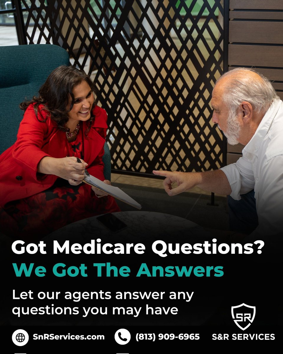 We are here to help find the best Medicare plan for your needs. Call or click today.

🖥️ SnRServices.com
☎️ (813) 909-6965

#Flordiamedicare #Turning65
#medicare #medicareforall #medicareadvantage