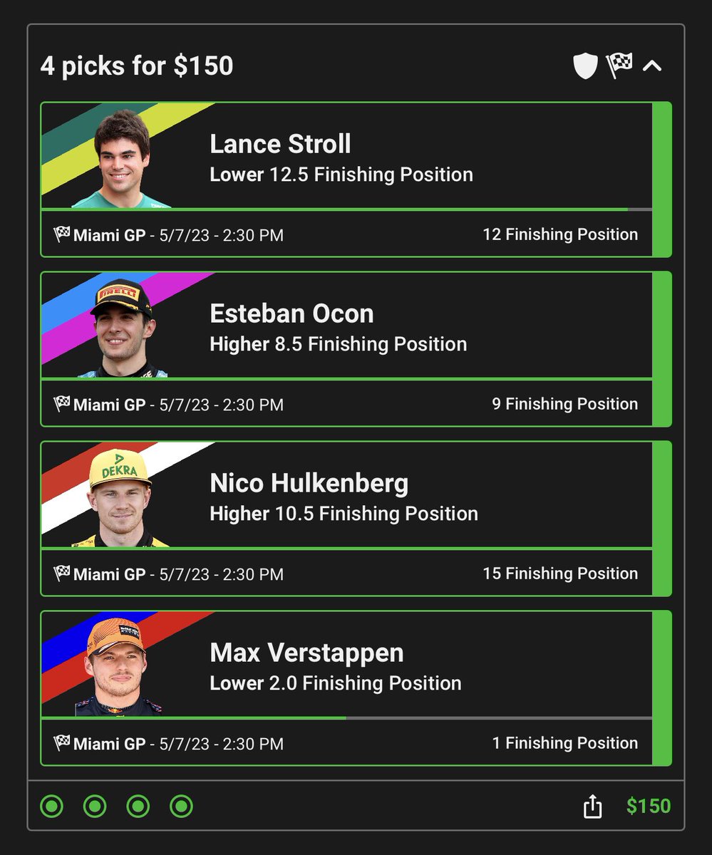 💰😳💸 F1 IS LIGHT WORK 💸😳💰

Just went CRAZY with another F1 play on @nohouseadv 

Miami definitely treated us well 🏝️

Let’s keep it rollin 📈
bigpickenergy.xyz/links/?=tw