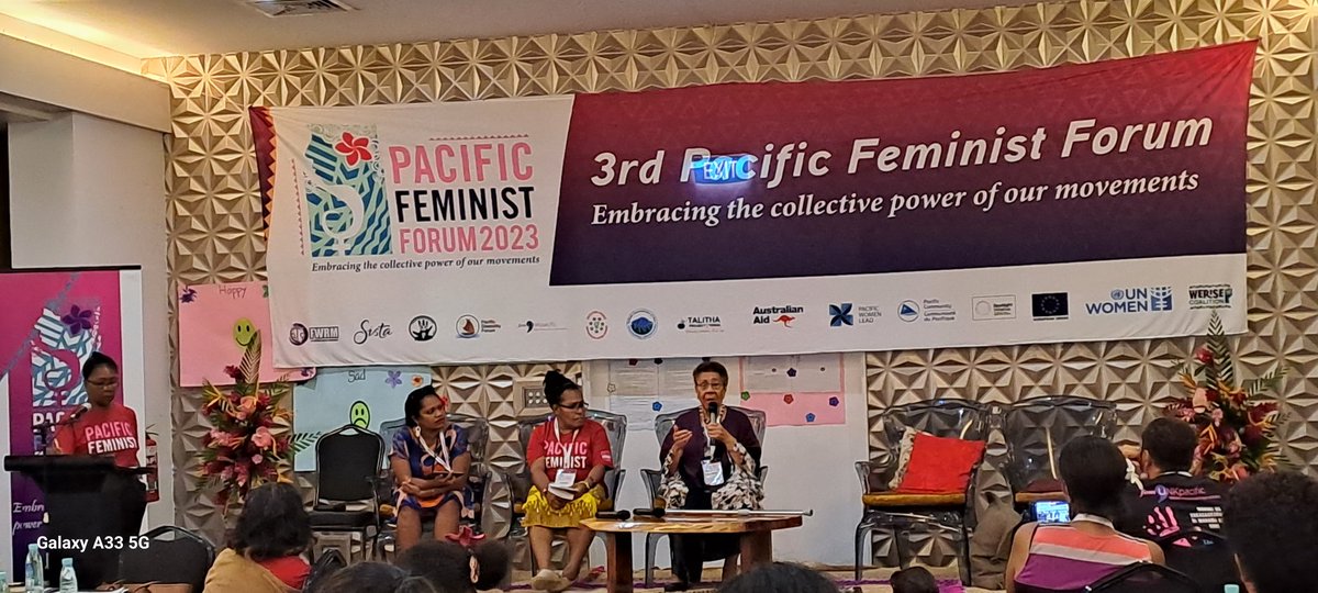 ForumPff's tweet photo. Indigenous shackled by laws that prevent them from using their own natural resources - land, marine- Adi Finau Tabakaucoro of Soqosoqo Vakamarama at #PFF2023 #3rdPFF #IndigenousPeoples @femlinkpacific @CoalitionWe https://t.co/An3RghpQGL
