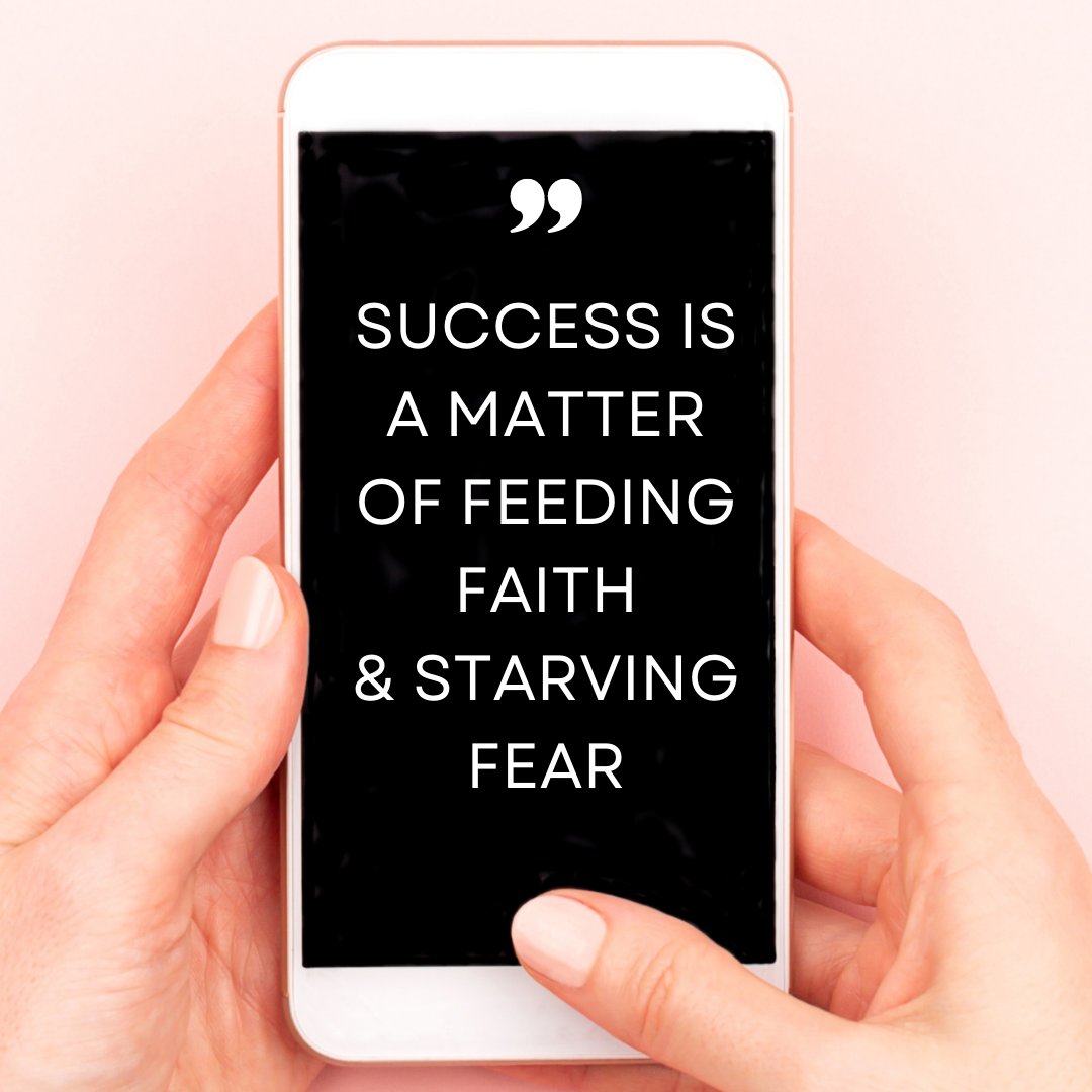 MindReflector's tweet photo. Success is a matter of feeding faith, starving fear, and letting your light shine. https://t.co/9RufZOsNPR