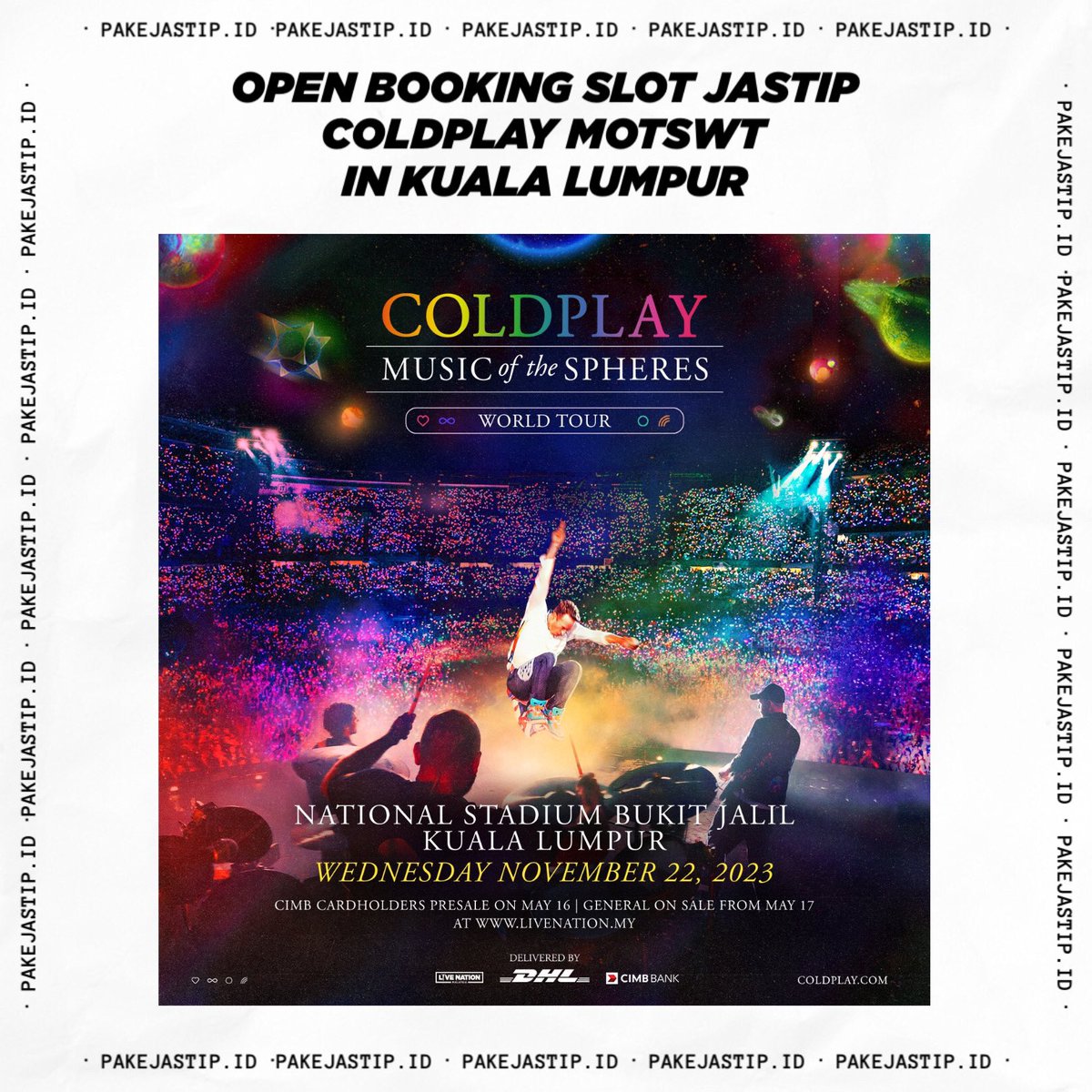 Jastip Coldplay TDS2 SUGA TXT WayV Bruno Major on Twitter "Open Jastip