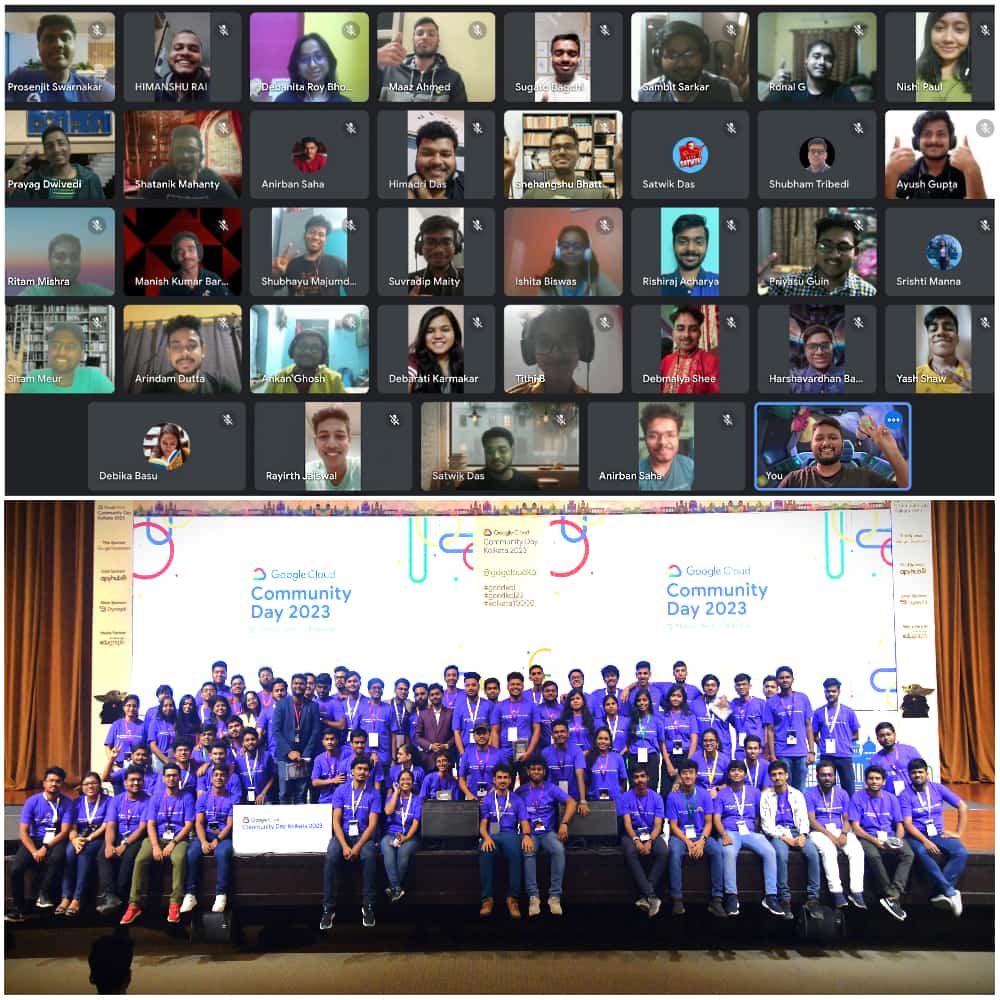 How it started with exuberant energy vs How it came to an end with tons of memories ❤️ Like always, it has been amazing to be a part of @gdgcloudkol family, meet & interact with some amazing folks, learn from the organizers and go home with memories that I will cherish forever.