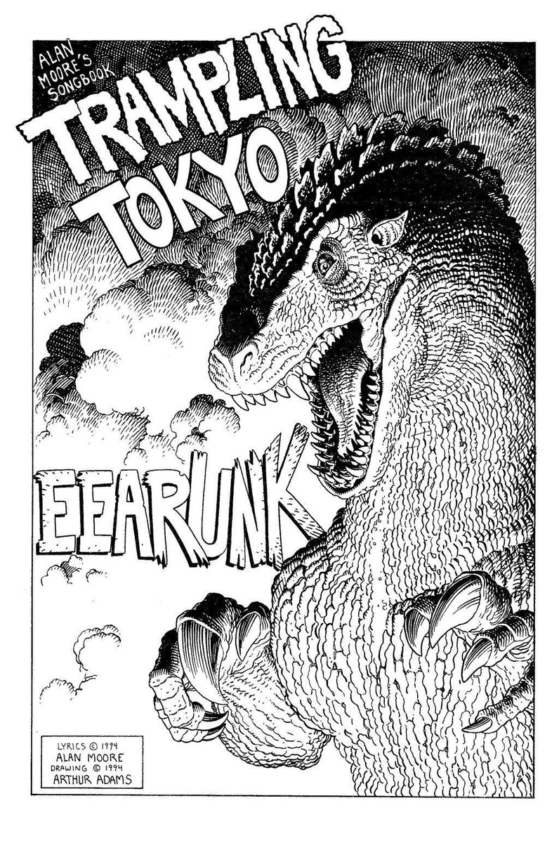 Thinking about the Alan Moore/Arthur Adams Godzilla design again, want to see more of this design.
