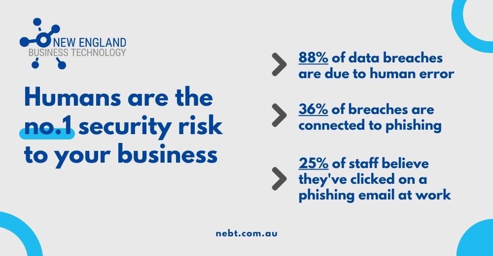 Humans are the No.1 Security Risk to your business! Find out more with our FREE E-Book: nebt.com.au/usecure
#HumanRiskManagement #CybersecurityAwareness #PhishingPrevention #ComplianceStandards #DataBreachPrevention #SecurityTraining #DarkWebMonitor...