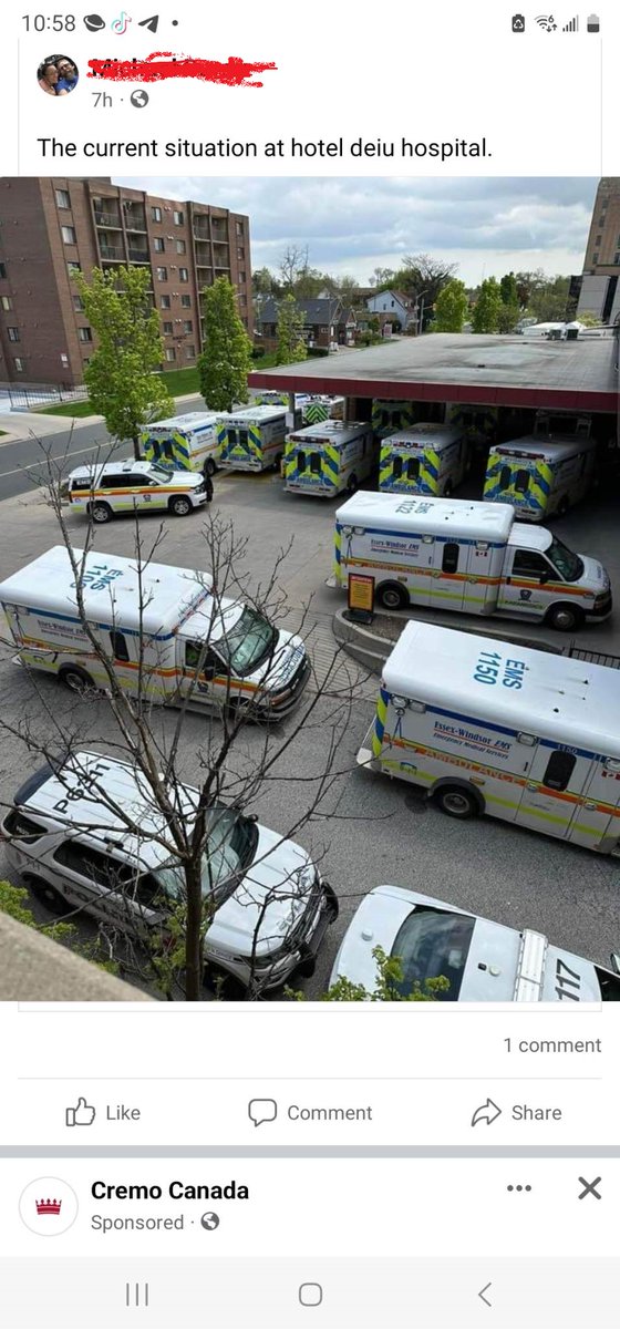 Brilliant idea by David Musyj and company to terminate the best and brightest Doctors and Nurses in Windsor over a failed vaccine...And still "they" persist....This is what TRUE risk to one's health looks like....No ambulances in service.  #WindsorRegionalHospitalHasFailedWindsor
