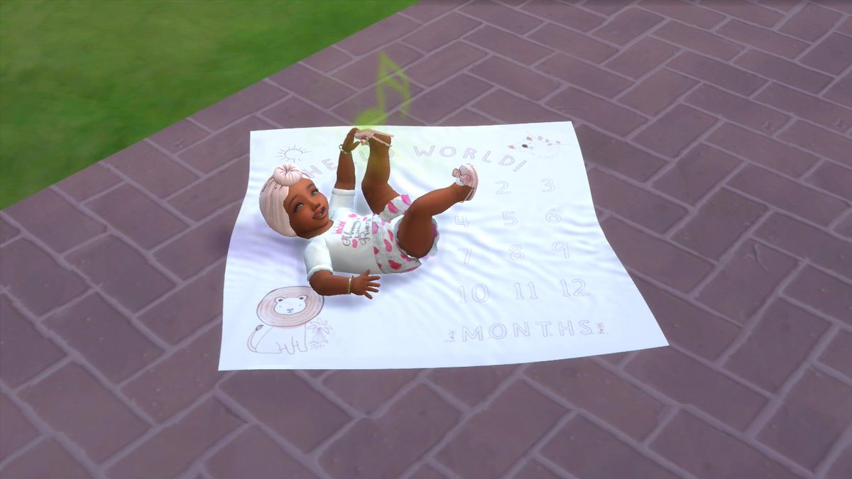 Love this infant rug override from @kikovanitysims #ShowUsYourSims #TheSims4 #sims4customcontent #sims4growingtogether