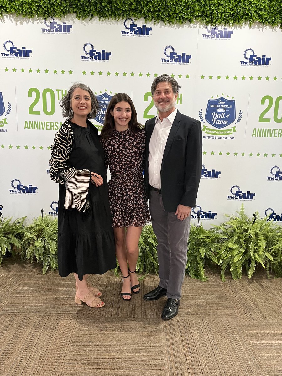 Sultztonian's tweet image. Congratulations to @iPrepAcademy student, Hanna Sultz, finalist in the Miami-Dade County Fair and Expo Walter B. Arnold, Jr. Youth Hall of Fame Community Service Award! Hanna was 1 of 3 Middle School students and 3 High School students recognized tonight. #MightyPhoenix