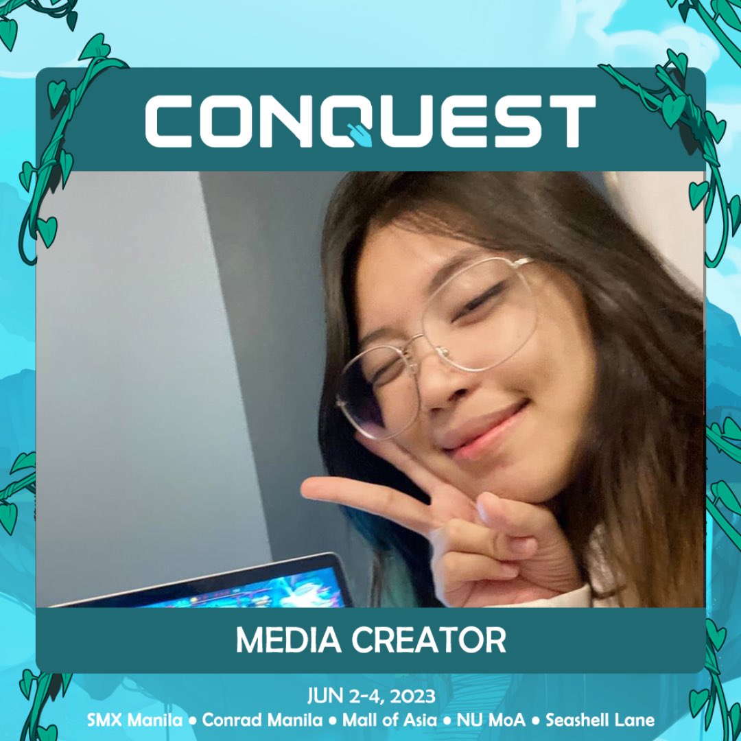 piaoyang_'s tweet photo. have a scuffed selfie and a chance to win a FREE Friday Pass for conquest!! 

☁️ Just follow @CONQuestPHL 
☁️ reply to to this tweet with the hashtag #SeeYouInTheSkies and tag the creator you wanna meet!! 

See ya! https://t.co/2nyHOLVFr9