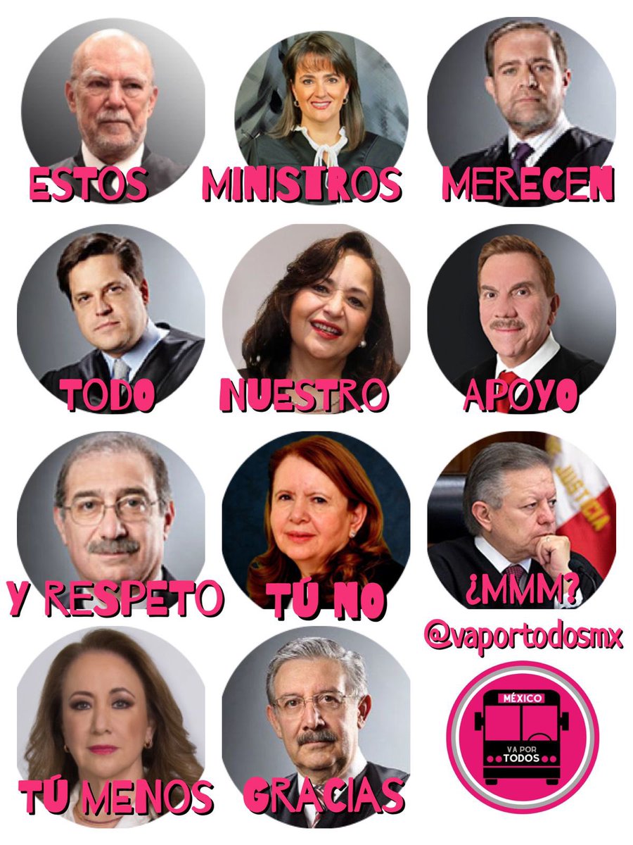 A los ministros de la #SCJN ‼️

GRACIAS ‼️