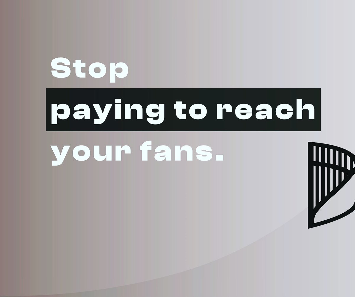 Artists are not only reliant on 3rd party platforms to reach their fans they now have to pay 💰 and boost posts just to have a better chance of fans connecting. This is not sustainable. 😆If you’re a touring artist sign up for free at drrops.xyz 🚀🚀