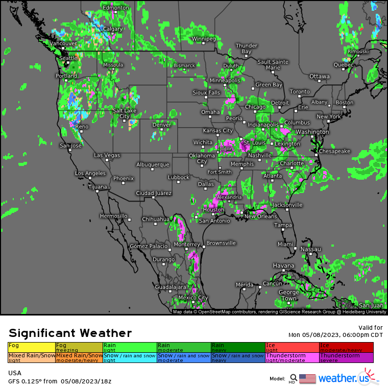 Weather.us Weather Forecasts For Professionals on Twitter "New Model The GFS 0.125 is now