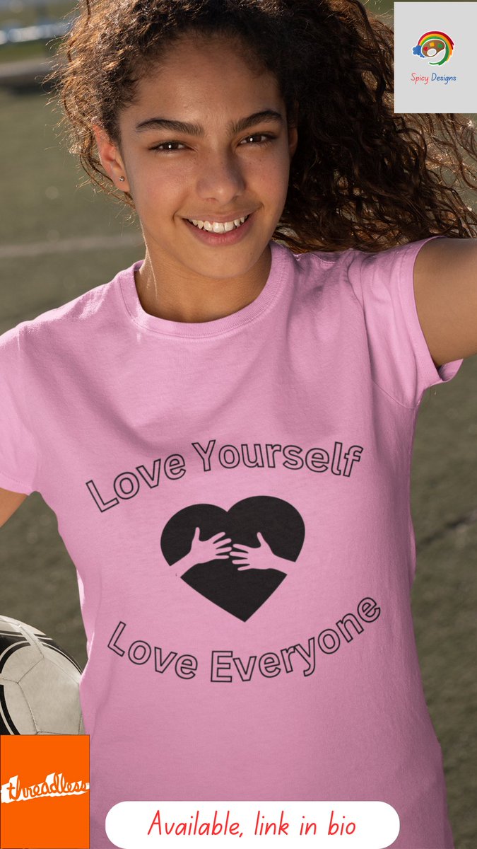Show your positive vibes and spread kindness with this t-shirt that says: Love yourself, love everyone. #loveyourself #loveeveryone #positivetees #kindnesstshirts #spreadlove #lovetee #inspirationaltshirts #cottontees #tshirtfashion #tshirtlover #printondemand #printondemandshirt