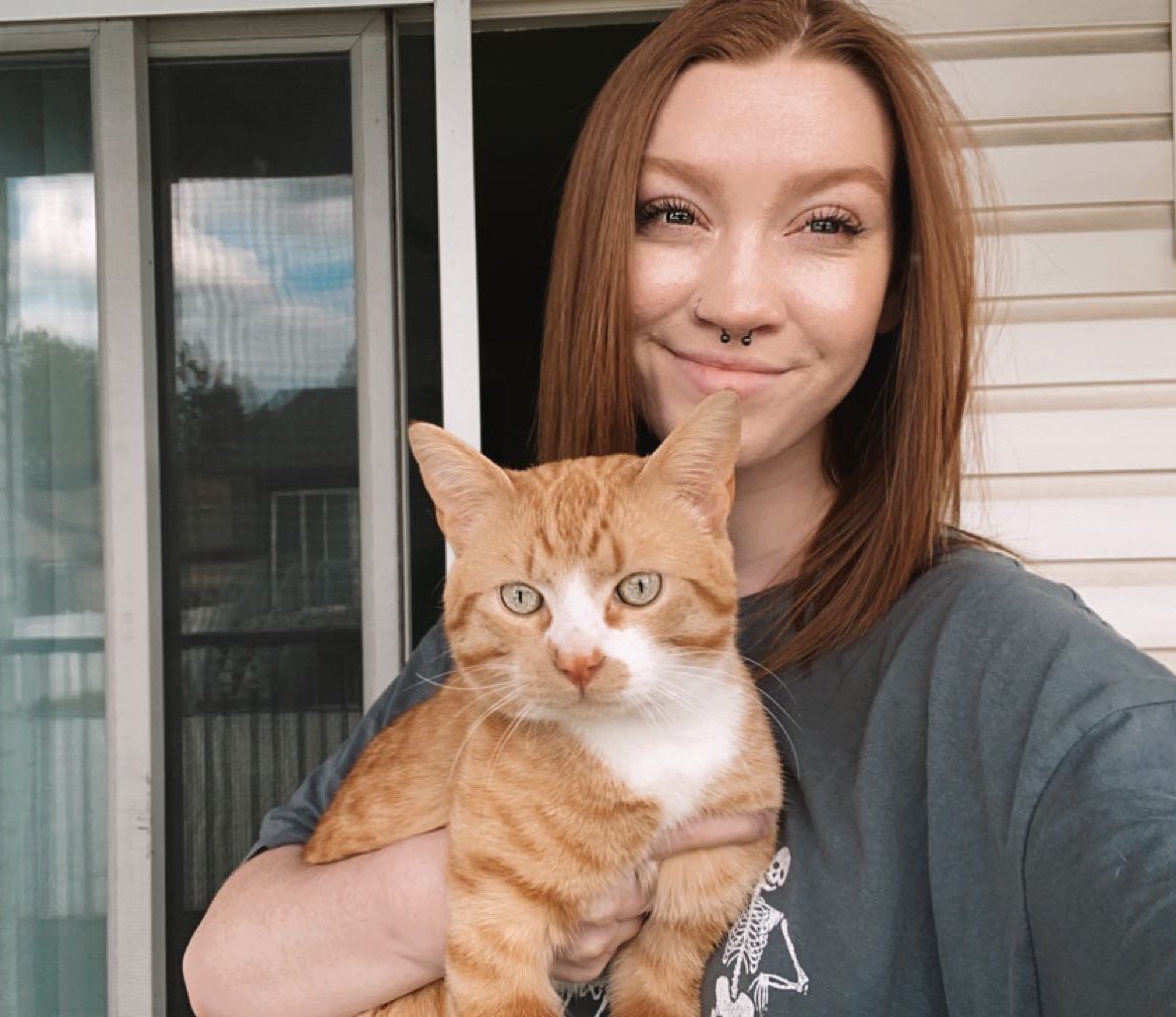 just me and my pussy 😇🤍 findom onlyfans cat pussy poisonivee redhead