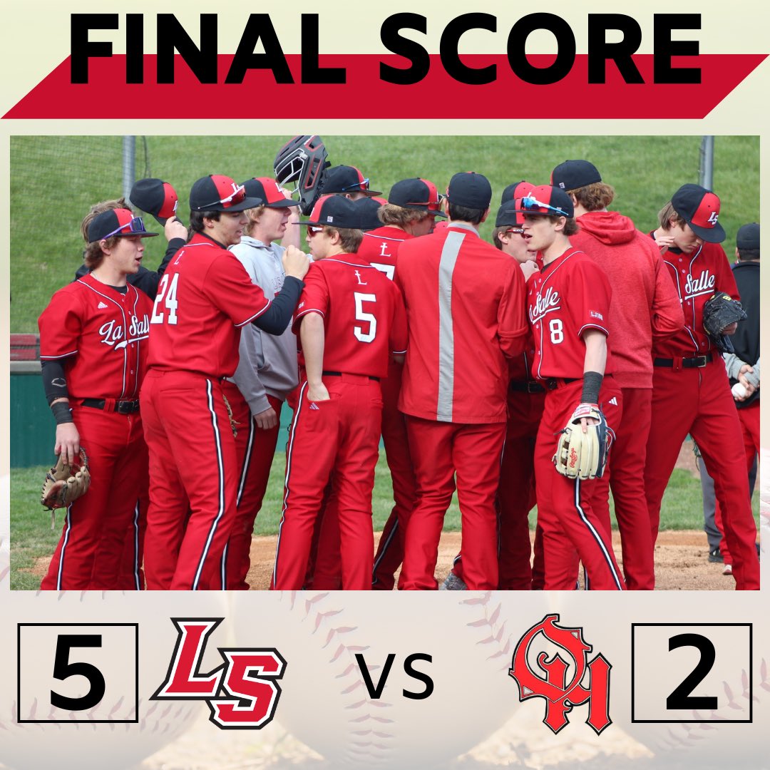 LS_LancerATH's tweet photo. Lancers are victorious vs Oak Hills! 

@LaSallePride @LaSalleAlumni @lancersbsb https://t.co/g55zhmIBAh