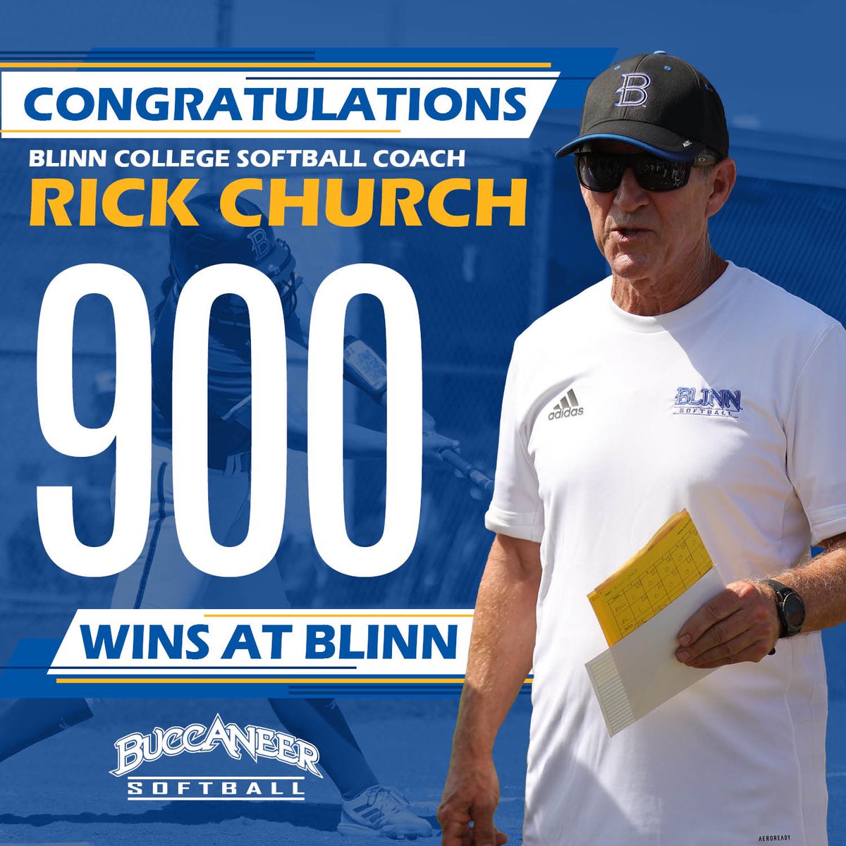 Blinn College Softball (@blinnsoftball) on Twitter photo We are all so blessed to have this amazing Man lead <a href="/BlinnSoftball/">Blinn College Softball</a> for all these years! He continues to earn & deserves nothing but the utmost respect as a Coach, Mentor, Instructor, & Man!
Youāre the BESTEST, <a href="/CoachChurchie/">Rick Church</a> ! We Love You Bunches!
<a href="/BlinnAthletics/">Buccaneer Sports</a> <a href="/BlinnCollege/">Blinn College District</a> We are all so blessed to have this amazing Man lead <a href="/BlinnSoftball/">Blinn College Softball</a> for all these years! He continues to earn & deserves nothing but the utmost respect as a Coach, Mentor, Instructor, & Man!
Youāre the BESTEST, <a href="/CoachChurchie/">Rick Church</a> ! We Love You Bunches!
<a href="/BlinnAthletics/">Buccaneer Sports</a> <a href="/BlinnCollege/">Blinn College District</a>