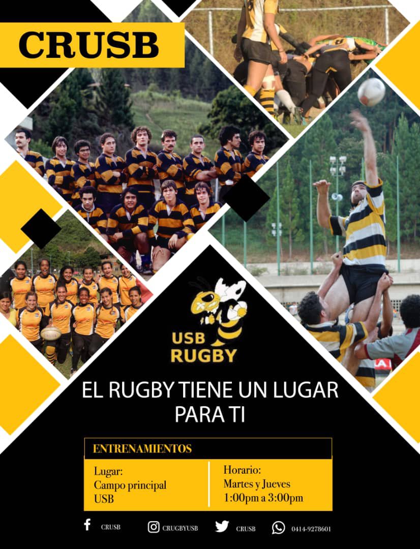 CRUSB's tweet image. Nuevo trimestre y nueva oportunidad de ponerte en forma, aprender un deporte nuevo y representar a tu universidad!! 💪🏼💪🏼🏉
Entrenamientos los martes y jueves de 1:00 a 3:00 pm