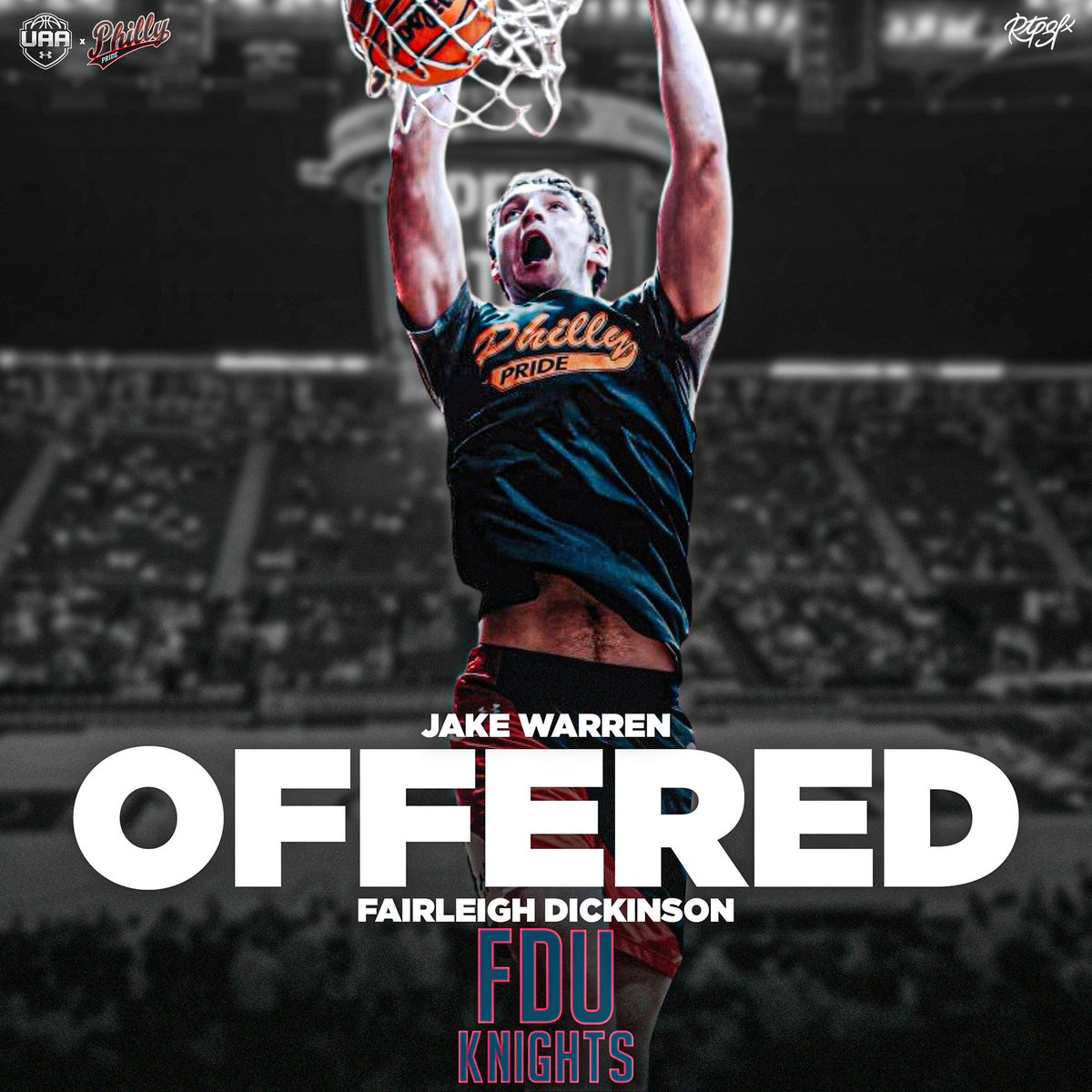 2023 F <a href="/jakewarren23__/">Jake Warren</a> has received an offer from <a href="/FDUKnightsMBB/">FDU Men's Basketball</a> #ChaseWork 🧡🖤