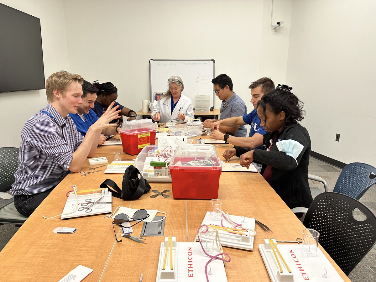 Urology residents hard at work teaching the future of urology!