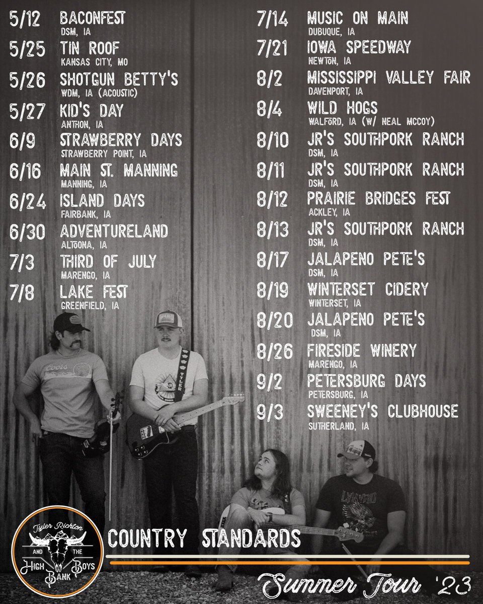 Coming soon: Country music near you 🤠  

Introducing the Country Standards Summer Tour! Tag a friend that you’re bringing to a show, and let us know what song y’all are hopin’ to hear 🤩
